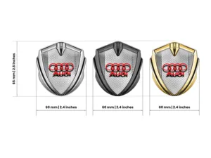 Audi Auto Car Badge Racing Look Glossy Finish